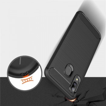 Juodas silikoninis carbon dėklas (Samsung GALAXY A20E) Juodas silikoninis carbon dėklas (Samsung GALAXY A20E)